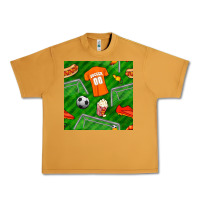 Peanut Butter soccer ball uniform and shoes seamless pattern Urban Heavy Tee - BundleAndBundleShop