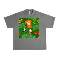 Tornado soccer ball uniform and shoes seamless pattern Urban Heavy Tee - BundleAndBundleShop