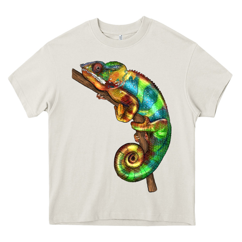 Chameleon Lizard Illustrations Heavy Core Tee by LillyAllenDesigns | Teevron