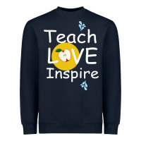 Navy teach love inspire Heavyweight Sweatshirt - Bettercallsaul