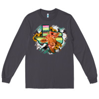 Smoke Western Texas Flag Cow Portrarit Long Sleeve Tee - Bettercallsaul