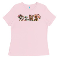 Bubblegum Pink Western Floral Mama Ladies Tee - LillyAllenDesigns