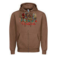 Chestnut howdy christmas Zipper Hoodie - CowGirlArtShop
