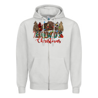 Dove Grey howdy christmas Zipper Hoodie - CowGirlArtShop