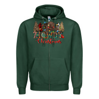 Sports Green howdy christmas Zipper Hoodie - CowGirlArtShop