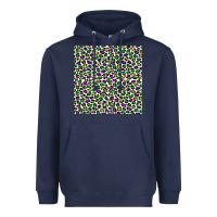 Navy mardi gras leopard  seamless pattern Heavyweight Hoodie - FaDigitalArtStudio