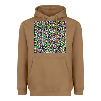 Toasted Coconut mardi gras leopard  seamless pattern Heavyweight Hoodie - FaDigitalArtStudio