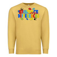 Antique Gold Embrace differences Premium Sweatshirt - FaDigitalArtStudio