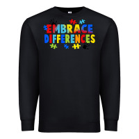 Black Embrace differences Premium Sweatshirt - FaDigitalArtStudio