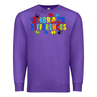 Purple Embrace differences Premium Sweatshirt - FaDigitalArtStudio