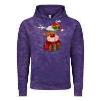 Cloud Purple christmas baby deer Vintage Hoodie - MaliasSmallBusiness