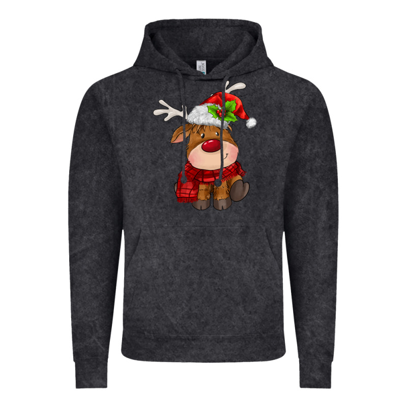 Christmas Baby Deer Vintage Hoodie by MaliasSmallBusiness | Teevron