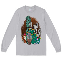 Moon Dust Western Cowhide Cactus Long Sleeve Tee - Bettercallsaul