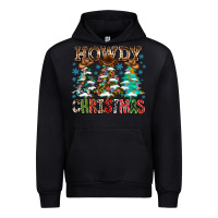 Black Howdy Christmas Urban Hoodie - CowhideDigitalArt
