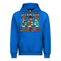 Cobalt Howdy Christmas Urban Hoodie - CowhideDigitalArt