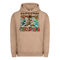 Pigment Burro Howdy Christmas Urban Hoodie - CowhideDigitalArt