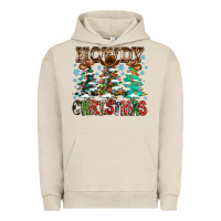 Pigment French Oak Howdy Christmas Urban Hoodie - CowhideDigitalArt