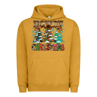 Pigment Peanut Butter Howdy Christmas Urban Hoodie - CowhideDigitalArt