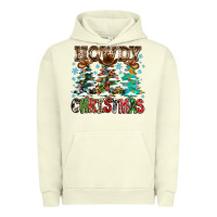Pigment Pistachio Howdy Christmas Urban Hoodie - CowhideDigitalArt