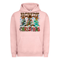 Pigment Salmon Howdy Christmas Urban Hoodie - CowhideDigitalArt