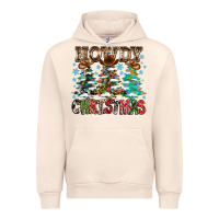 Sandshell Howdy Christmas Urban Hoodie - CowhideDigitalArt