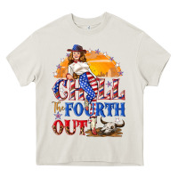 Cream Chill the fourth out 4th of july Heavy Core Tee - NancyCooperArtShop