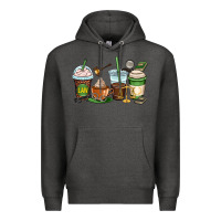 Charcoal Heather lawyer coffee cups Premium Hoodie - OliviaCreatesArt