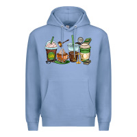Colony Blue lawyer coffee cups Premium Hoodie - OliviaCreatesArt