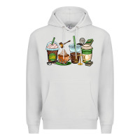 Dove Grey lawyer coffee cups Premium Hoodie - OliviaCreatesArt
