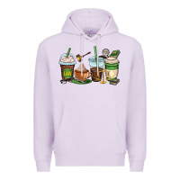 Lilac lawyer coffee cups Premium Hoodie - OliviaCreatesArt