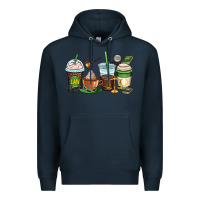 Navy lawyer coffee cups Premium Hoodie - OliviaCreatesArt
