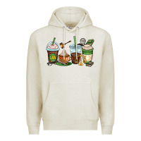 Oatmeal Heather lawyer coffee cups Premium Hoodie - OliviaCreatesArt