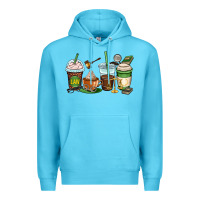 Ocean Blue lawyer coffee cups Premium Hoodie - OliviaCreatesArt