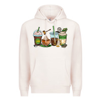 Pale Pink lawyer coffee cups Premium Hoodie - OliviaCreatesArt