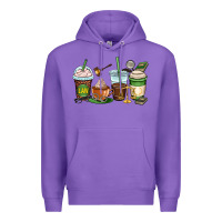 Purple lawyer coffee cups Premium Hoodie - OliviaCreatesArt
