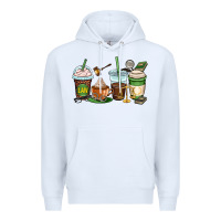 White lawyer coffee cups Premium Hoodie - OliviaCreatesArt