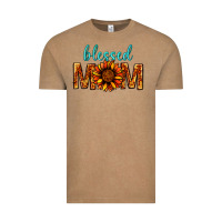 Vintage Coffee Blessed Mom Vintage Tee - BundleAndBundleShop
