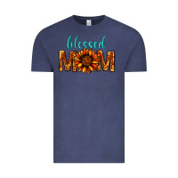 Vintage Denim Blessed Mom Vintage Tee - BundleAndBundleShop