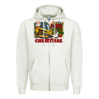 Oatmeal Heather i dig christmas Zipper Hoodie - CowGirlArtShop
