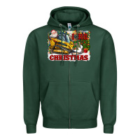 Sports Green i dig christmas Zipper Hoodie - CowGirlArtShop