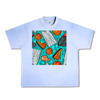 Grape Ice basketball uniform and hoop seamless pattern Urban Heavy Tee - BundleAndBundleShop
