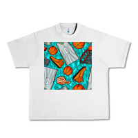 Lunar Rock basketball uniform and hoop seamless pattern Urban Heavy Tee - BundleAndBundleShop