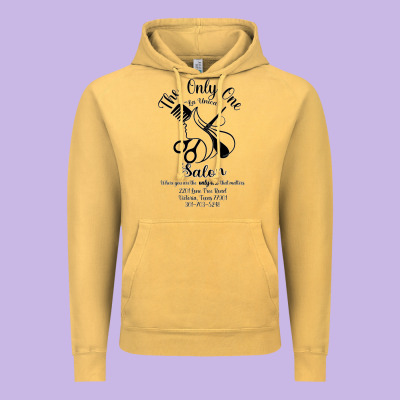 The Only One Salon Vintage Hoodie Designed By Jasminsmagicworld