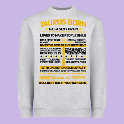 Taurus Facts Heavyweight Sweatshirt Designed By Bettercallsaul