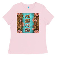 Bubblegum Pink Western Mama Pink Roses Ladies Tee - LillyAllenDesigns