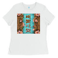 White Western Mama Pink Roses Ladies Tee - LillyAllenDesigns