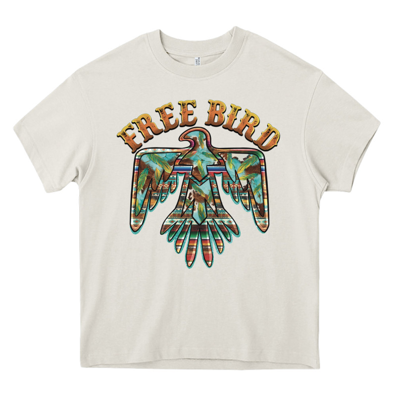 Free Bird Feathers Thunderbird Heavy Core Tee by BarkalooDesign | Teevron