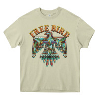 Mossy free bird feathers thunderbird Heavy Core Tee - BarkalooDesign