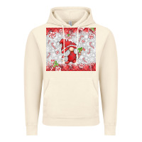 Vintage Artic candy cane gnome Vintage Hoodie - MaliasSmallBusiness