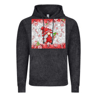 Vintage Black candy cane gnome Vintage Hoodie - MaliasSmallBusiness